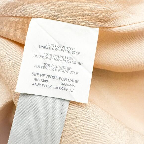 J. Crew Pleated Midi Straight Skirt Flowy Elegant Nude/Pink Size 10 - Picture 4 of 5